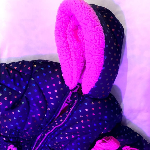 Toddler/Girls Puffer Ski Jacket & Snowbib Overalls size 3T - Picture 2 of 11